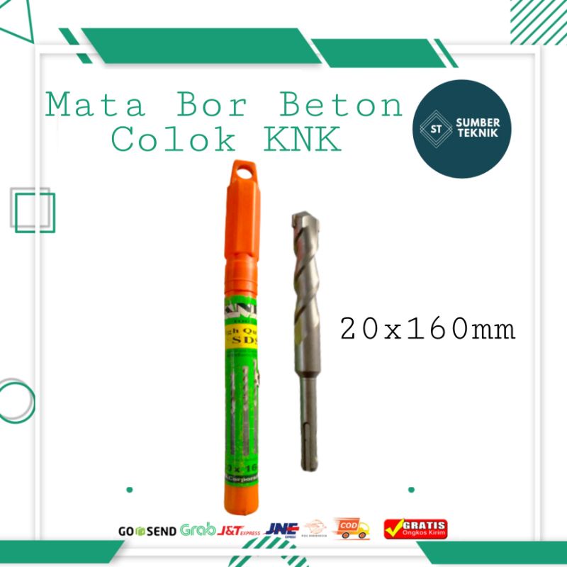 KNK Mata Bor Beton 20 x 160mm / Mata Bor Colok / Mata Bor SDS Plus
