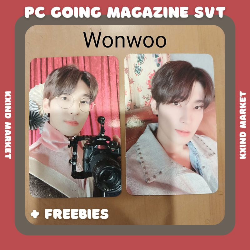 [ SET ] Photocard Going Magazine Seventeen Black and White / photocard svt / PC wonwoo mingyu hoshi