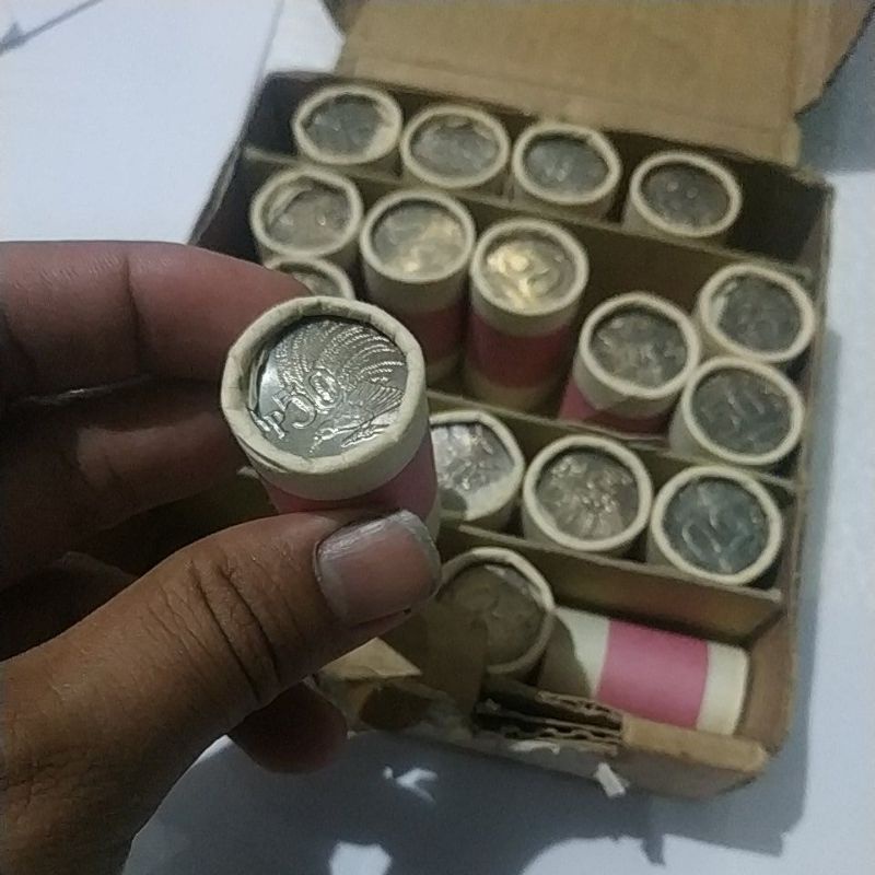 (GRESS) uang kuno koin 50 rupiah cendrawasih tahun 1971 rp.50 rp50 rp 50