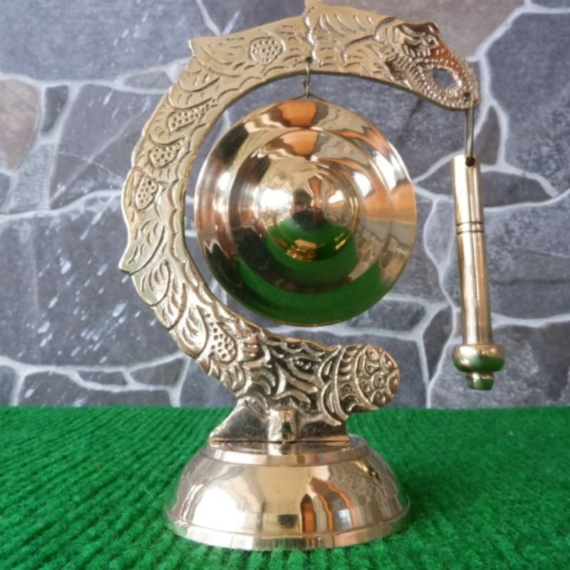 Koleksi Miniatur Gong Naga Miniatur Pajangan Unik Alat Musik Tradisional Gong