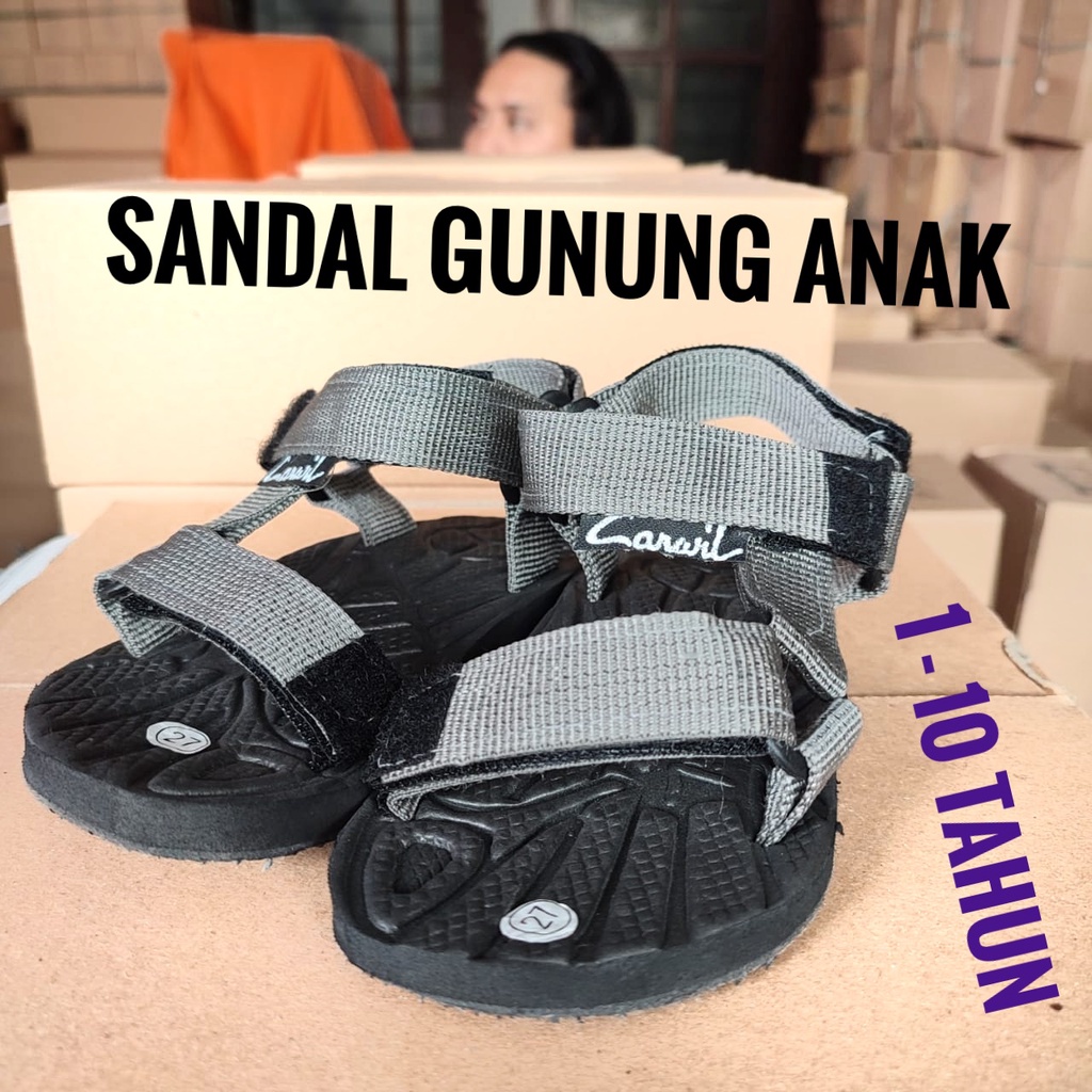 Sandal Gunung anak tali webing spon mulsih