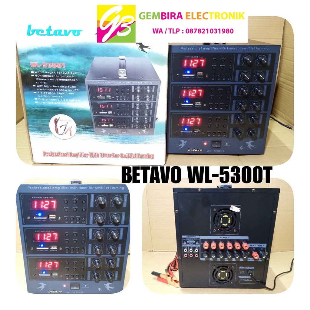 AMPLI WALET BETAVO WL 5300T PROFESIONAL AMPLIFIER TIMER