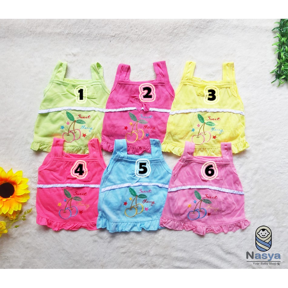  F 05 setelan baju  bayi  perempuan  motif kucing lucu MURAH  