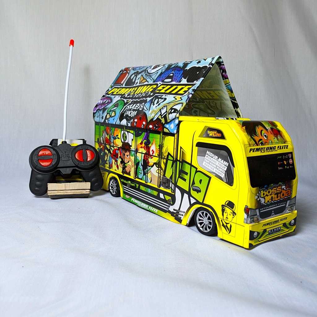 miniatur truk oleng remot control full lampu DRAGON BALL Z