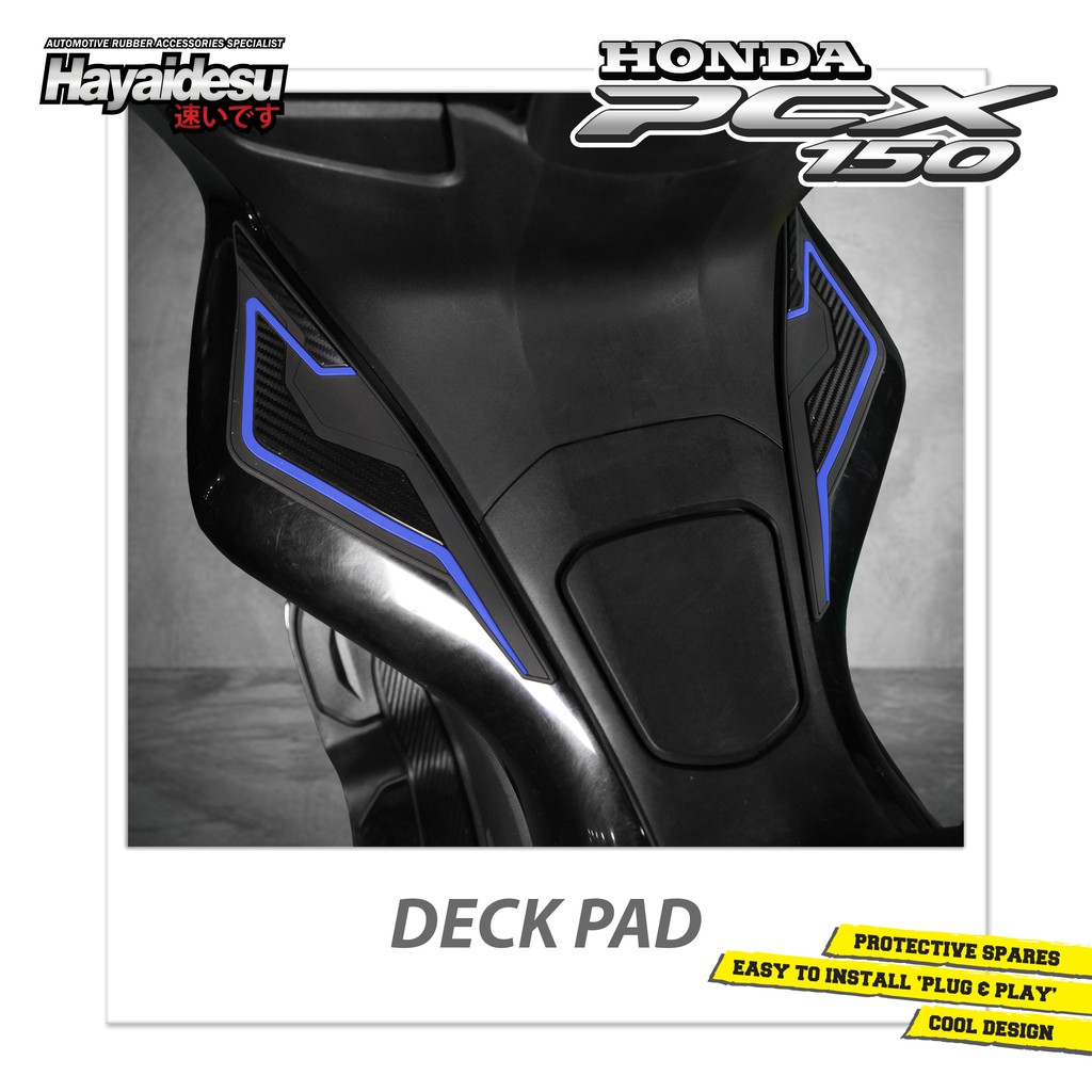 

Hayaidesu Deck Pad Protector Cover Honda PCX Aksesoris Decal Variasi Carbon Pelindung Dek PCX