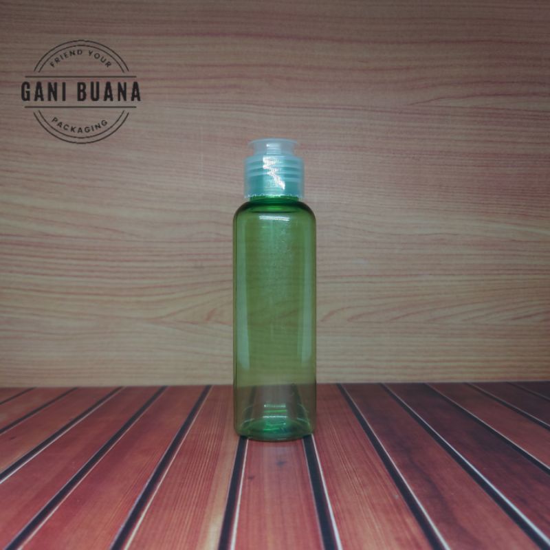 BOTOL FLIPTOP 100ML HIJAU FLIPTOP NATURAL JAMUR