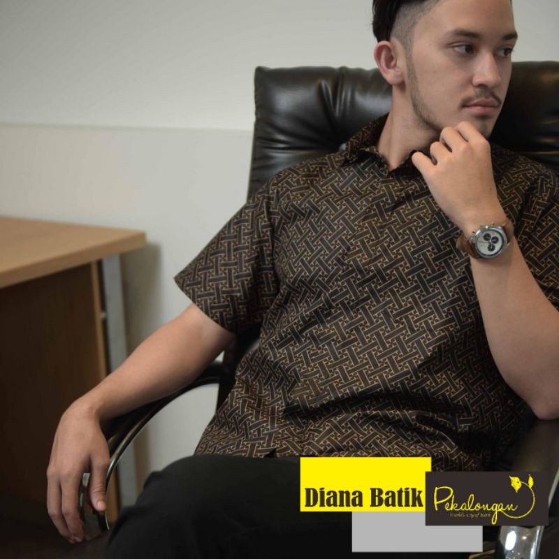 Baju Batik Pria Gus Azmi Syubbanul Muslimin Batik Katun Halus lengan Pendek Terbaru M L XL