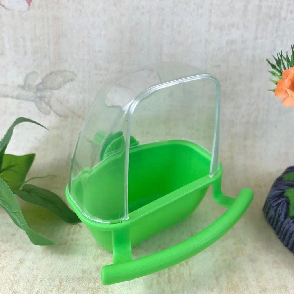 Nickolas1 Pengumpan Burung Desain Baik Splash Proof Bird Cage Decor Bermain Dan Makan Fix Di Kandang Burung Bening Watering Bowl