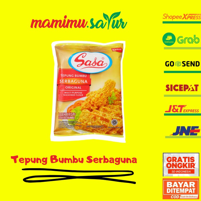 

TEPUNG BUMBU SERBA GUNA ORIGINAL BUMBU DAPUR 1pcs (80gr)