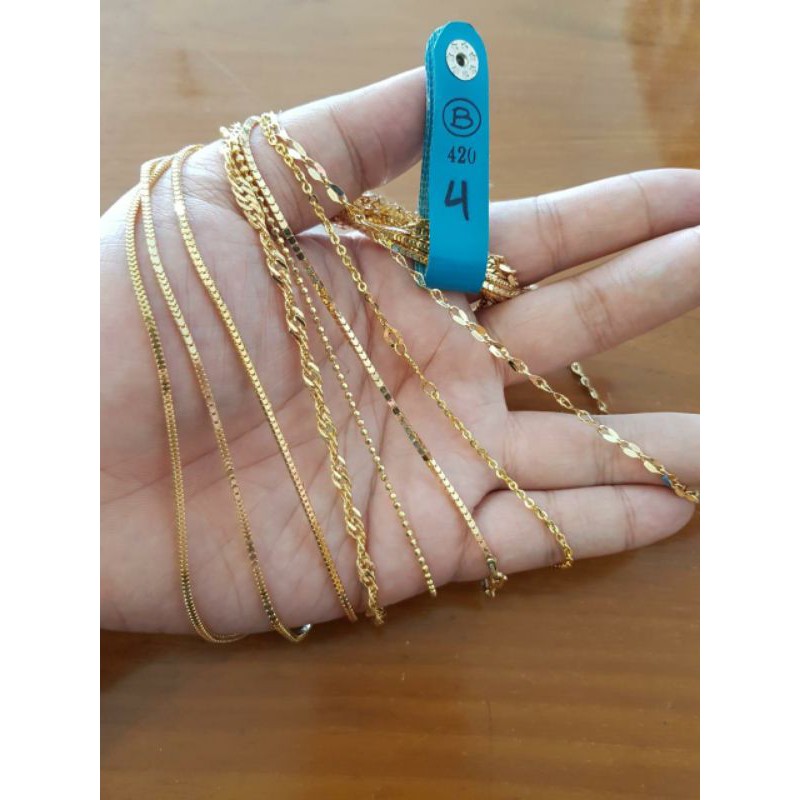 KALUNG RANTAI DEWASA BOY/GIRL EMAS KADAR 420&375