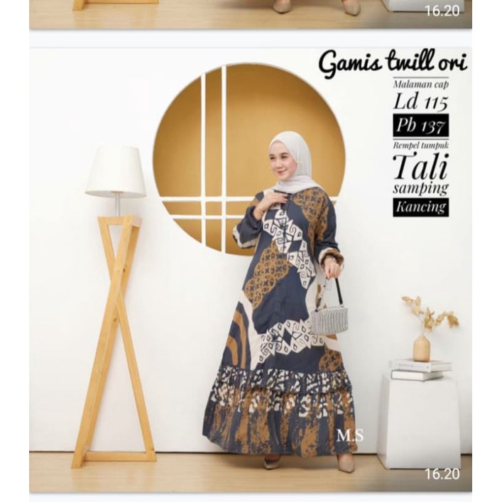 Gamis Batik Twill Ori