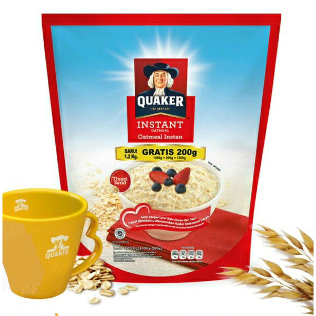 

QUAKER OAT CEREAL INSTANT 1200G PCH - Farmers Market