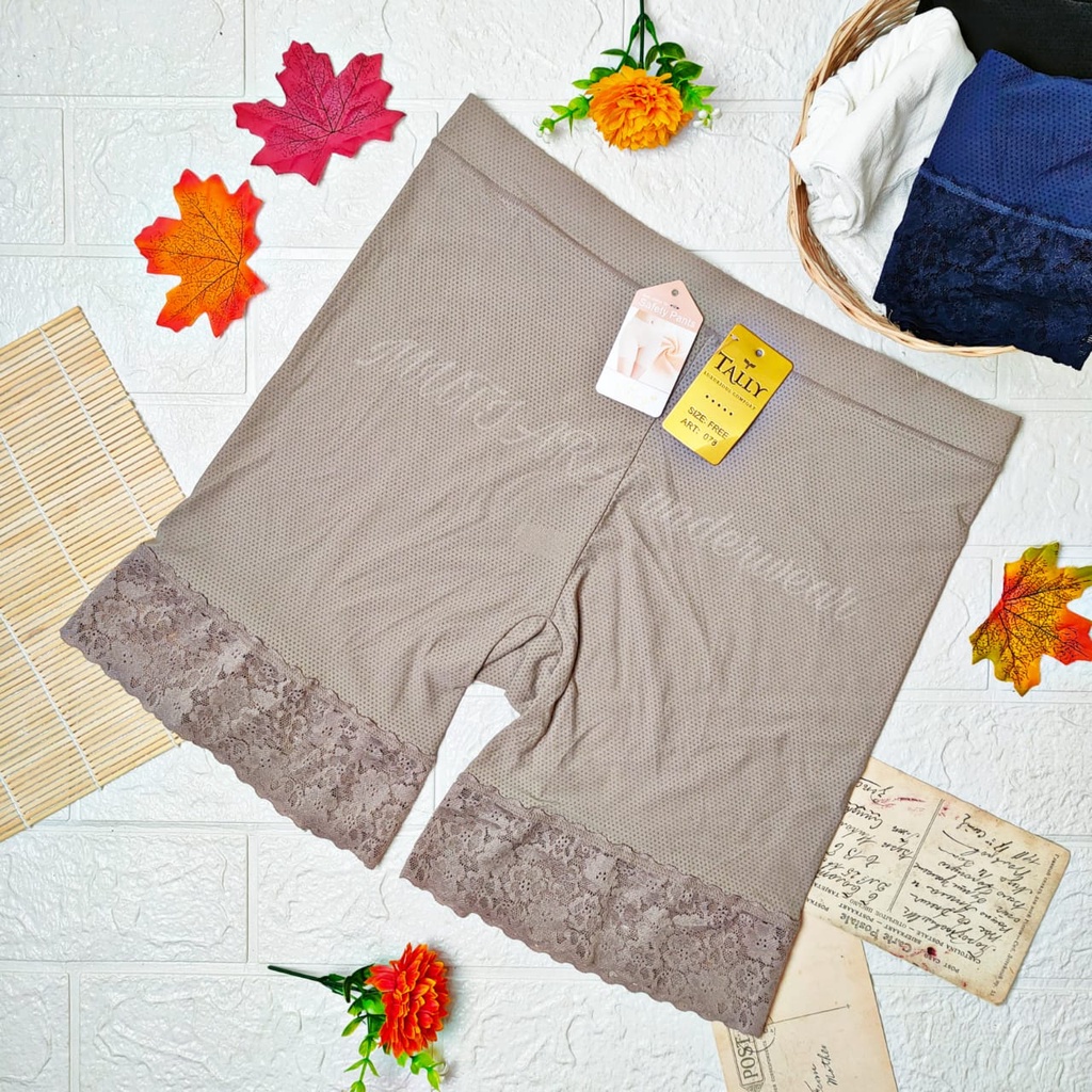 UIY Short Pants Oversize Tally 078 XXXL Kaki Brukat/Hot Pants Oversize Beori / Boxer Wanita Jumbo