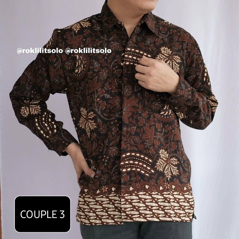 Batik couple / set couple batik murah / sarimbit kemeja dan rok