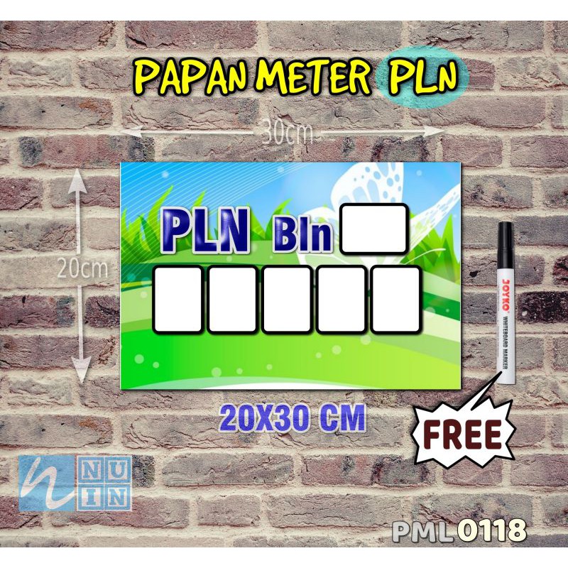 

Nuin Papan Meter Listrik PLN PAM motif Unik - Floral 18