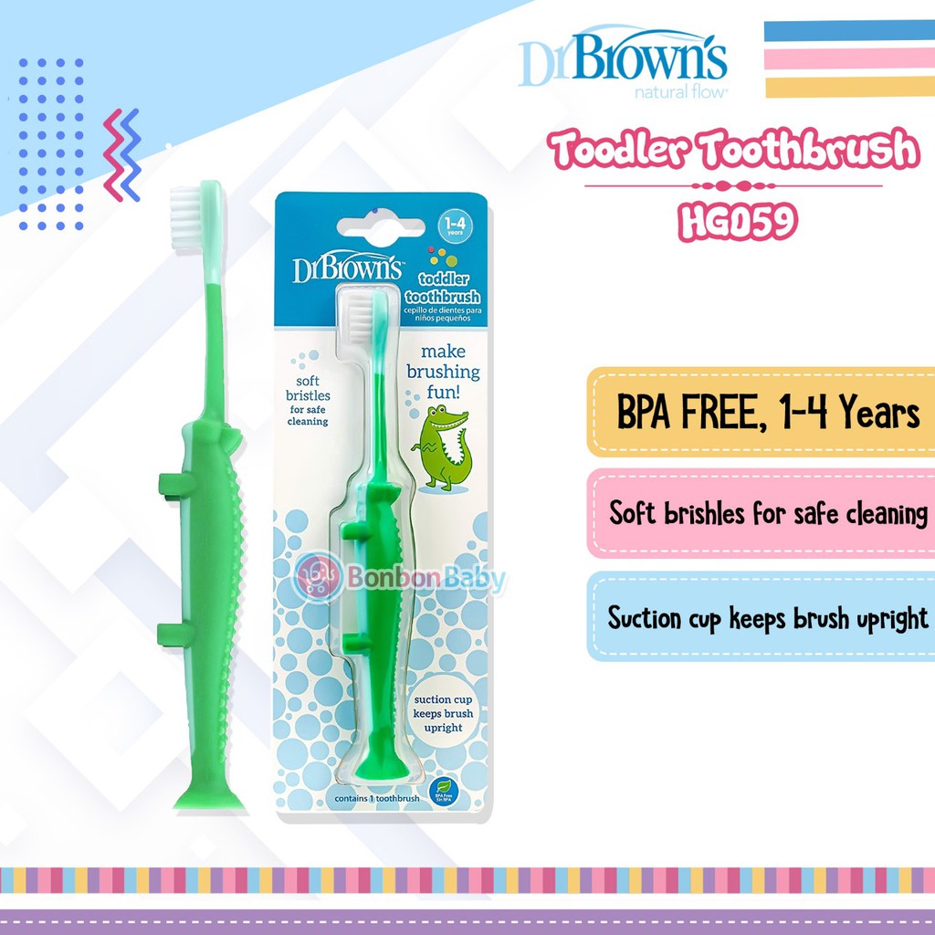 Dr Brown's Toodler Toothbrush HG059 HG058 HG060 HG088 / Sikat gigi bayi anak