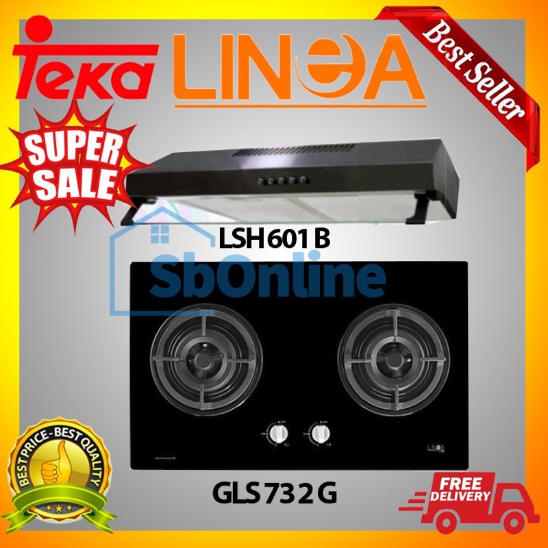 PAKET KOMPOR TEKA GLS 73 2G DAN HOOD LSH 601 B GARANSI RESMI