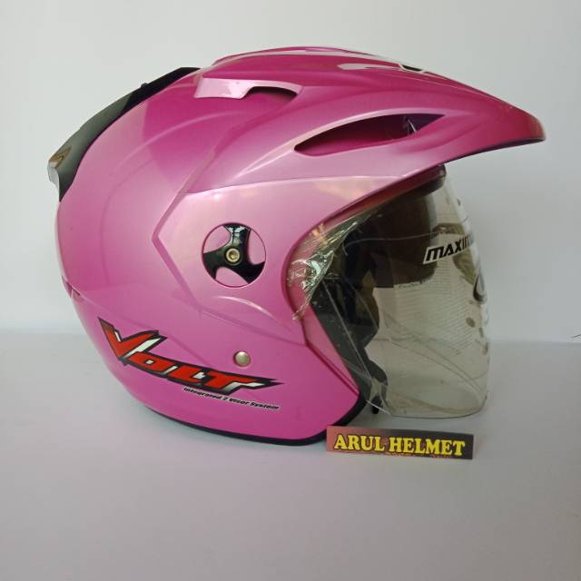 HELM VOG VOLT DOUBLE VISOR PINK