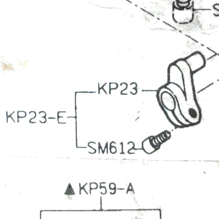 KP23-E Tahanan Angka 6 Kasar Halus - Mesin Obras 737 - 747 - 700F