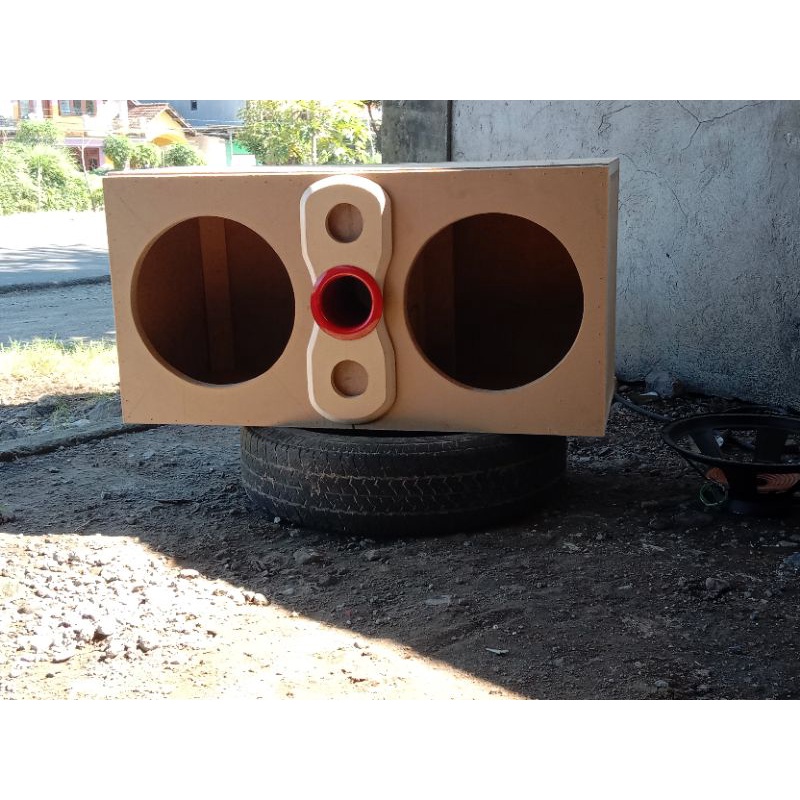 Box subwoofer double 12 inch