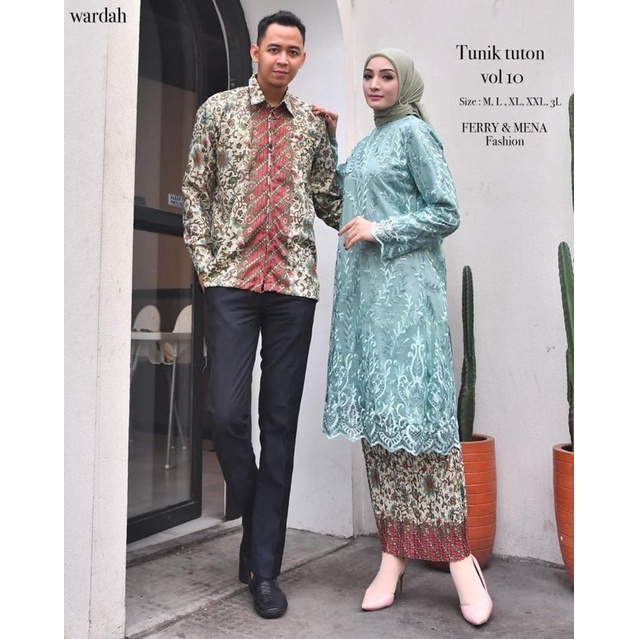 Kebaya Tunik Tile Terbaru/Kebaya Tunik Tile Tuton Couple/Kebaya Tunik Bordir/Kebaya Tile Modern/Keba