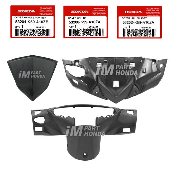 SALE  5320D-K59-A10ZA 53204-K59-A10ZB 53206-K59-A10ZA VISOR BATOK DEPAN BELAKANG VARIO 125 150