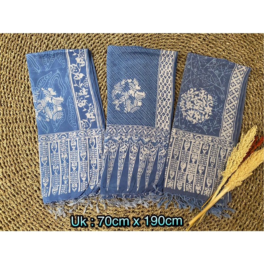 Scraft Winter Syal batik Biru