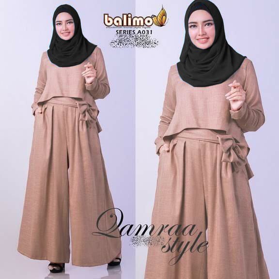 SALE  JONKA FASHION - Setelan 3in1 Zaurah Pakaian Muslim Wanita Model Cantik Gaya Modis Fashionable