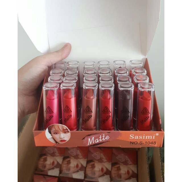 [ PERBOX isi 24 ] LIPSTIK MATTE / LIPSTIK SASIMI
