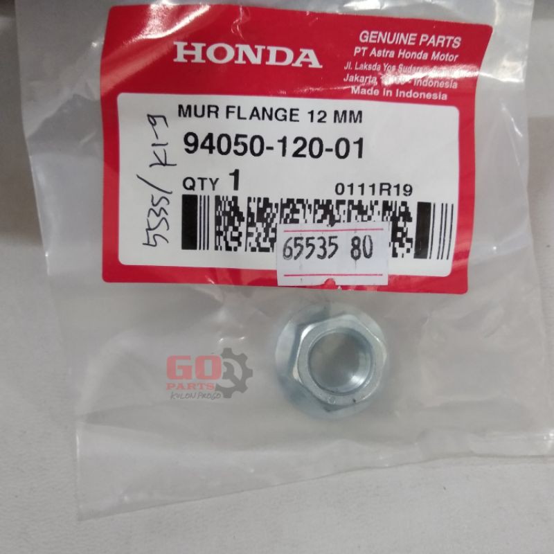 Mur Flange 12mm 94050-12001 Mor Mur Magnit Kruk As Honda Karisma Supra 125 Cs1