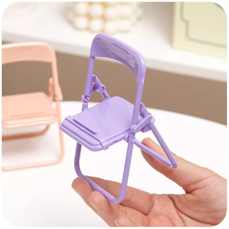 Stand Handphone Model Kursi Phone Holder Chair Dudukan hp Docking Sanderan Handphone Kemasan Plastik