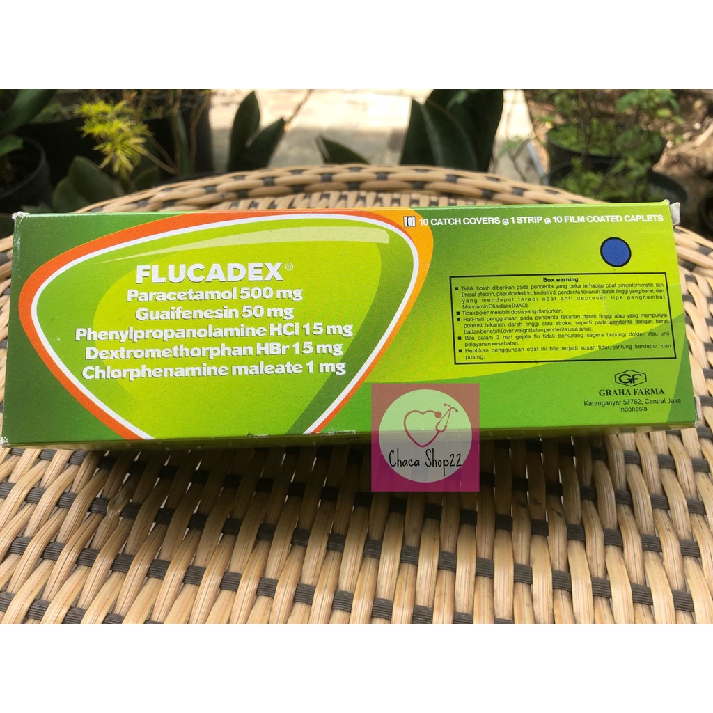 Flucadex Tablet Strip/ Obat Influenza Tablet/ Obat Gejala Influenza Tablet/ Obat Flu Tablet/ Obat Gejala Flu Tablet/ Obat Bersin-Bersin Flu Tablet/ Obat Hidung Tersumbat Tablet/ Obat Sakit Kepala Tablet/ Obat Pusing Tablet/ Obat Batuk Pilek Tablet - OF10-3