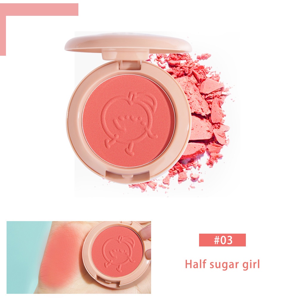 [100% ORIGINAL】【READY】 BPOM SANIYE Blush On Original Blusher Cheek Pressed Powder Blushed Matte  - TRAVEL FRIENDLY