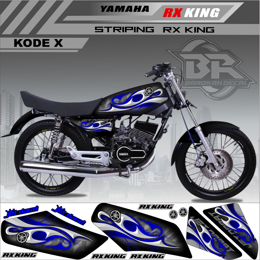 Sticker Rx King Variasi Stiker Lis Striping Rx King Kode X