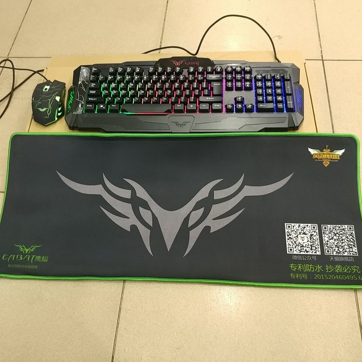 Backlit RGB Keyboard Ft Gaming Mouse Ft Mousepad Banruo Cs 9230