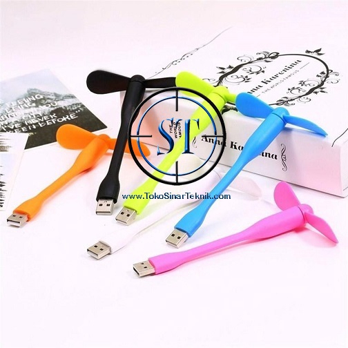 Kipas Angin USB MINI Fleksibel Fan Flexyble langsung Power Bank Laptop Komputer Colok 5V