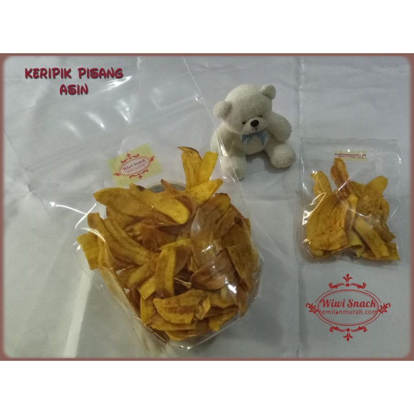 

(1BALL=2.8KG) KERIPIK PISANG ASIN GROSIR CEMILAN MURAH ENAK SNACK KILOAN