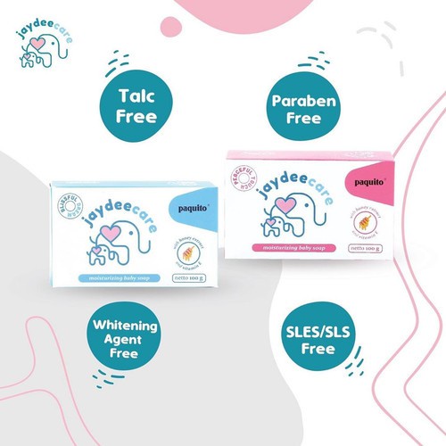 Paquito Soap Jaydeecare Blue, Paquito Soap Jaydeecare Pink 100 Gr