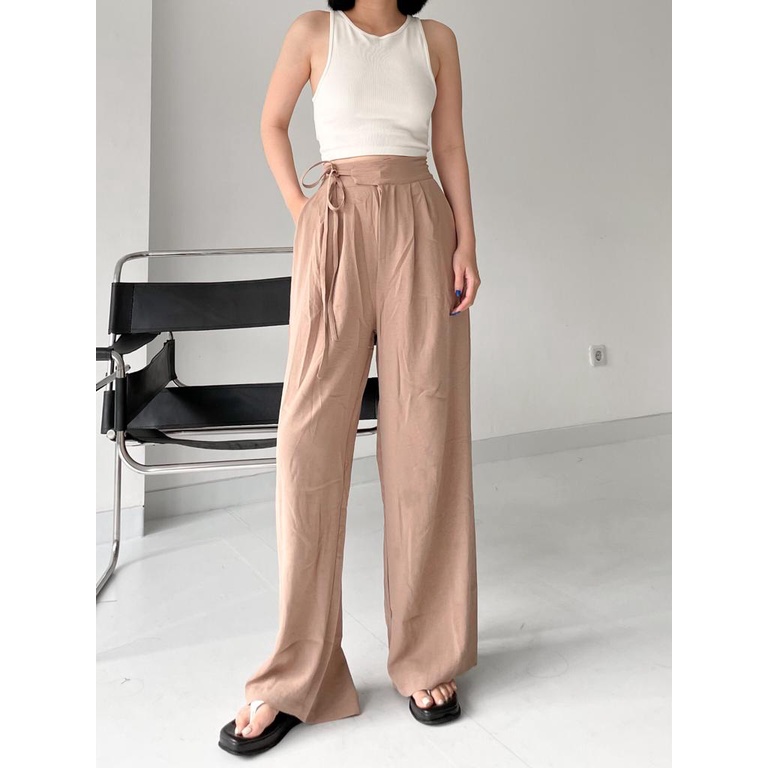 IL - OLIVER PANTS KULOT | AERA RAYON HIGHWAIST PANTS | Zoey Culotte Pants Wanita