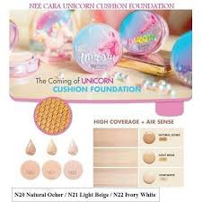 NEE CARA Unicorn Cushion Foundation High Coverage Air Sense Thailand Waterproof