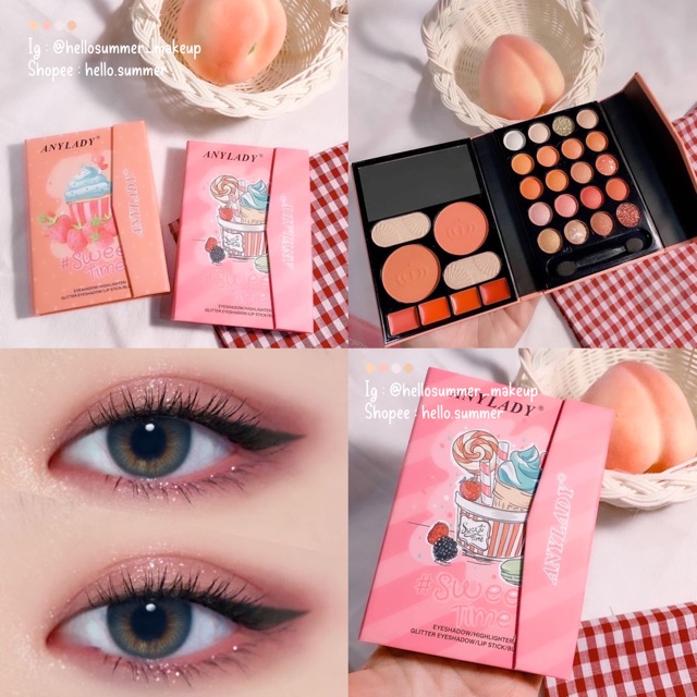 [ORI THAILAND] Anylady Sweet Time Cupcake Eyeshadow Face Palette