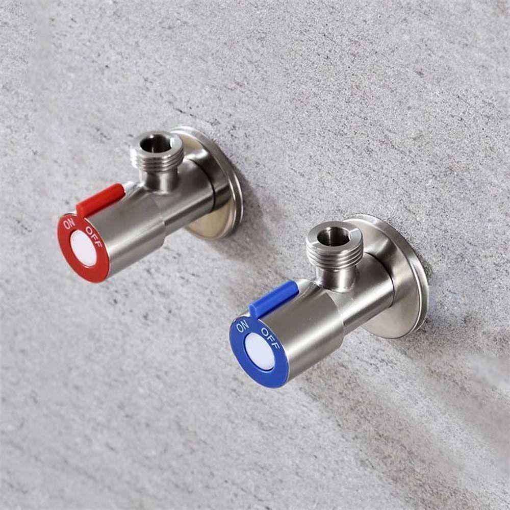 Lanfy Angle Stop Valve Air Stainless Steel Untuk Kamar Mandi Dapur Toilet Wastafel Basin Faucet Valve