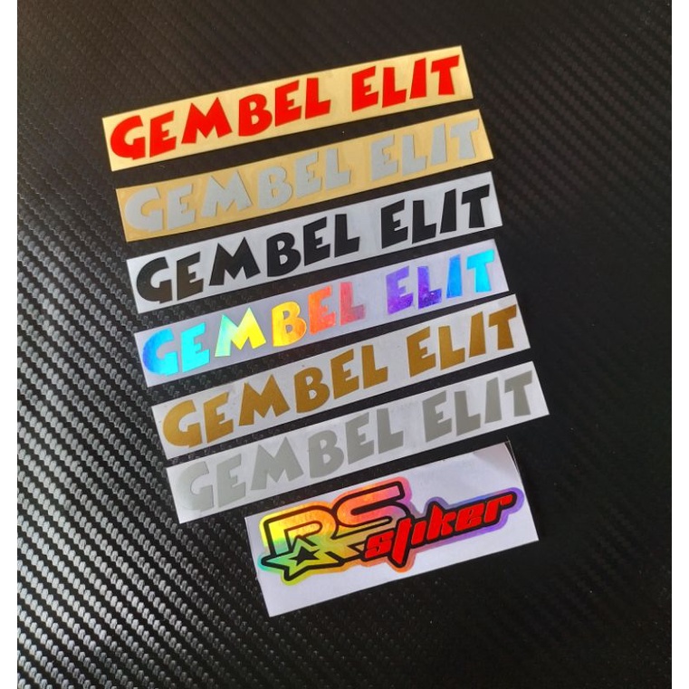 STIKER CUTTING TULISAN GEMBEL ELIT