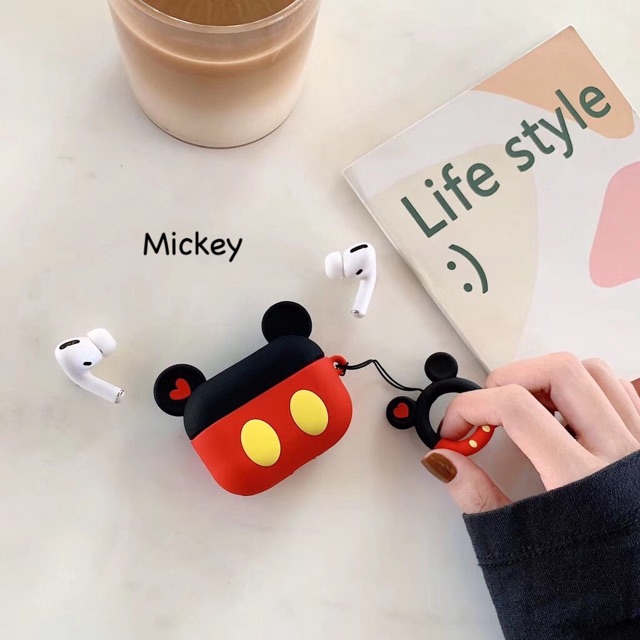 Silicon Airpods Pro / Casing Airpods Pro / Casing Airpods Pro Mickey Minnie AJOS