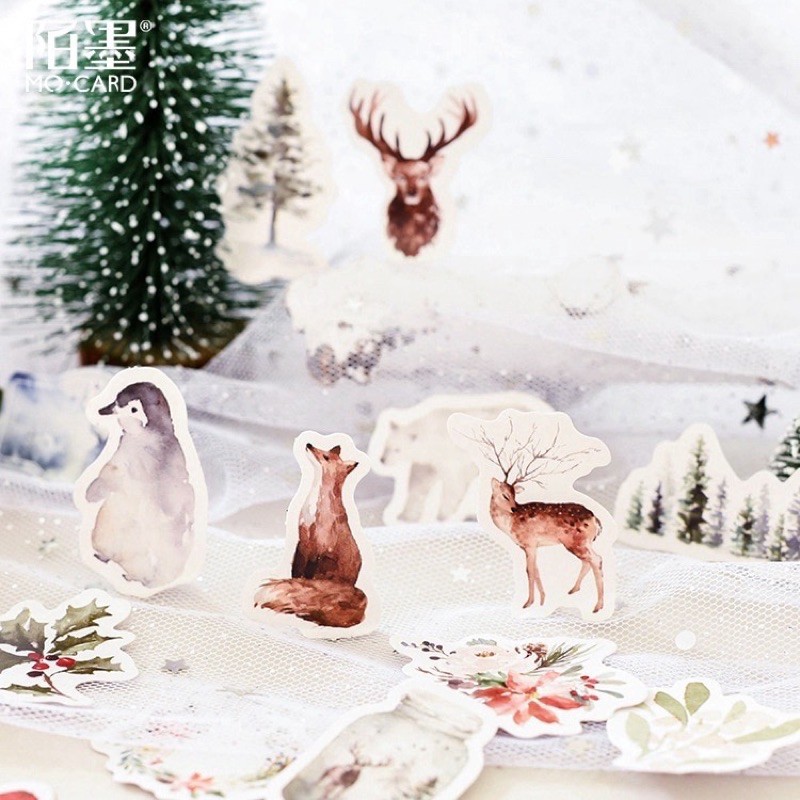 

(1PAK ISI 45pcs) Sticker scrapbook / Sticker BOJU / Sticker kawaii