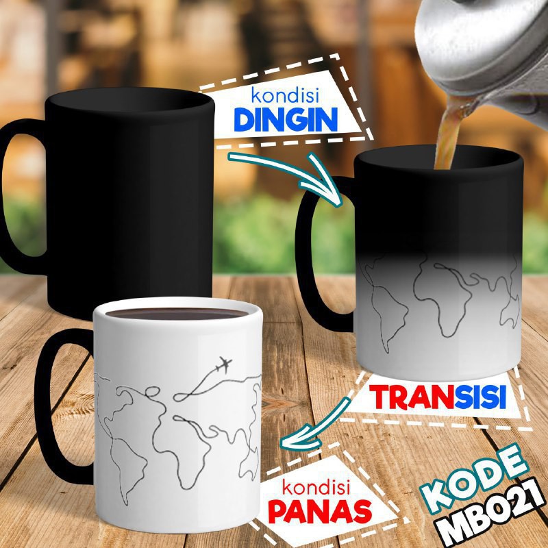 Gelas Bunglon Custom / Mug Cutom Bunglon / Custom Mug Bunglon / Gelas Bunglon /Mug Bunglon Custom