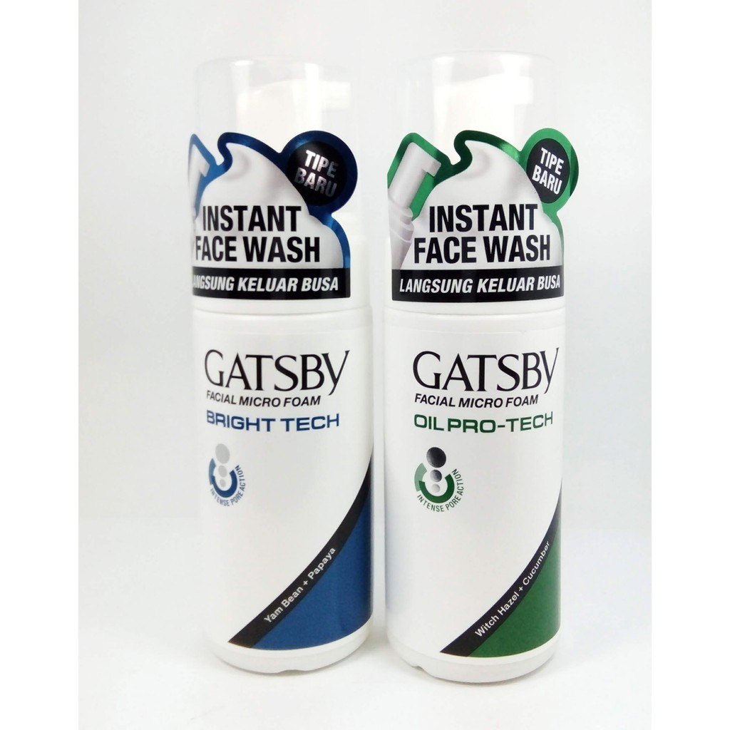 gatsby instant face wash - facial micro foam 110ml