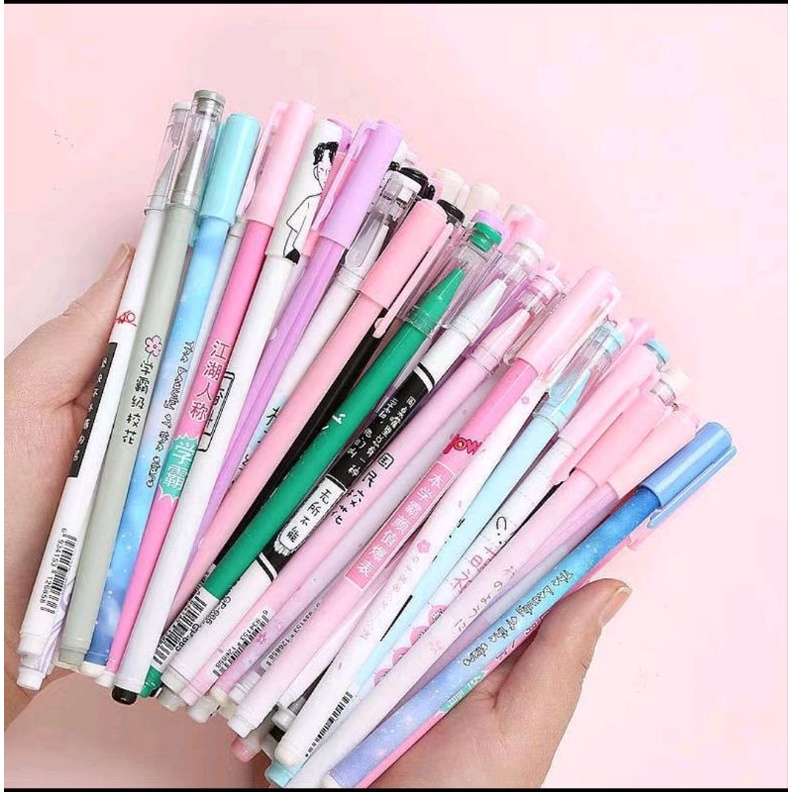 PEN GEL MOTIF / PULPEN GEL LUCU / PULPEN TULIS GEL / PULPEN AESTHETIC IMPORT BEST SELLER