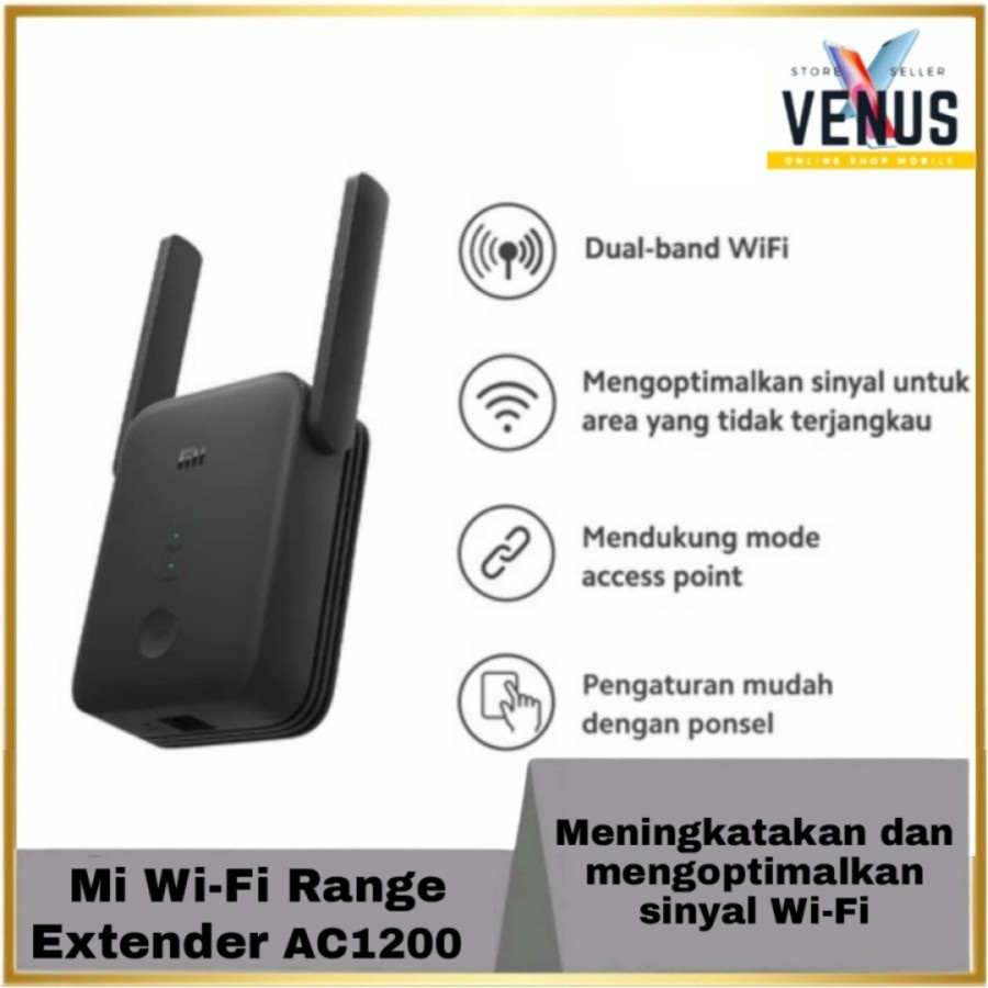 XiaoMi WiFi Range Extender AC1200 Dual Band GARANSI RESMI