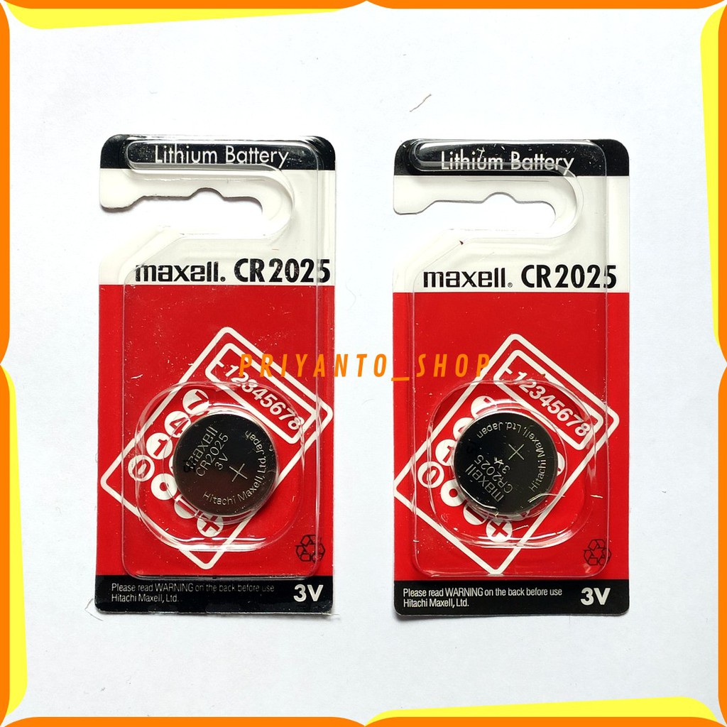 BATTERY BATREI MAXEL CR 2025 CR2025 LITHIUM 3V ORIGINAL